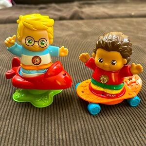 VTECH GO GO SMART FRIENDS DYLAN SKATEBOARD LUCA AIRPLANE LIGHTS TALKS EUC